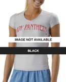 NW3199 A4 Short Sleeve Compression V-neck Black