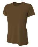 NW3201 A4 Women's Cooling Performance Crew T-Shirt in Brown