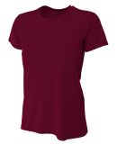 NW3201 A4 Women's Cooling Performance Crew T-Shirt in Maroon