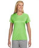 NW3201 A4 Women's Cooling Performance Crew T-Shirt in Lime