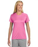 NW3201 A4 Women's Cooling Performance Crew T-Shirt in Pink