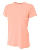 NW3201 A4 Women's Cooling Performance Crew T-Shirt in Salmon