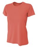 NW3201 A4 Women's Cooling Performance Crew T-Shirt in Coral