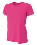 NW3201 A4 Women's Cooling Performance Crew T-Shirt in Fuchsia