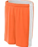 NW5284 A4 Ladies Reversible Moisture Management 8" ORANGE/ WHITE