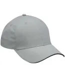 PE102 Adams Polyester Performer Cap in Grey/ black