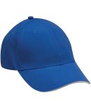PE102 Adams Polyester Performer Cap in Royal/ white