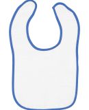 Rabbit Skins 1003 Infant Contrast Trim Terry Bib in Royal