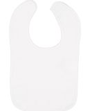Rabbit Skins 1003 Infant Contrast Trim Terry Bib in White