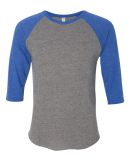 Alternative Apparel 2089e1 Eco-Jersey Baseball T-S in Ec gry/ ec t pac