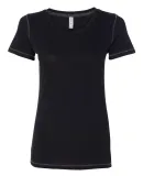 W1101 All Sport Ladies' Fitted Triblend T-Shirt Solid Black Triblend