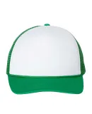 VC700 - Valucap - Foam Trucker Cap White/ Kelly