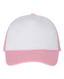 VC700 - Valucap - Foam Trucker Cap White/ Pink
