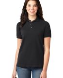 L420 Port Authority® - Ladies Pique Knit Polo in Black