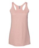 Next Level 6733 Tri-Blend Racerback Tank in Desert pink