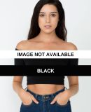 RSA8389 American Apparel Cotton Spandex Off-Should Black