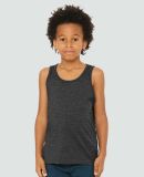 BELLA 3480Y Unisex Youth Cotton Tank Top in Dark gry heather