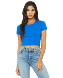 BELLA 6681 Womens Poly-Cotton Crop Top TRUE ROYAL