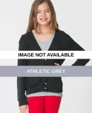 BR200 American Apparel Youth Tri-Blend Rib Cardiga Athletic Grey