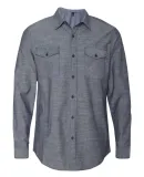 B8255 Burnside - Chambray Long Sleeve Shirt  Dark Denim