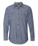 B8255 Burnside - Chambray Long Sleeve Shirt  Light Denim