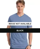 498V Hanes 4.5 oz., 100% Ringspun Cotton nano-T®  Black