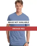 498V Hanes 4.5 oz., 100% Ringspun Cotton nano-T®  Vintage Red