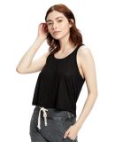 US510 US Blanks Sheer Crop Top Cropped Tank in Black