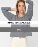 American Apparel HVT316 Athletic Crop Sweatshirt Zinc