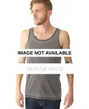 Alternative Apparel 02654BB Burnout Shaggy Tank Vintage White