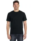 783 Anvil Adult Midweight Cotton Pocket Tee in Black