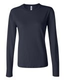 BELLA 6500 Womens Long Sleeve T-shirt in Navy