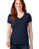 Anvil 88VL by Gildan Missy Fit Ringspun V Neck T S in Navy