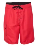 B9301 Burnside Solid Board Shorts Red