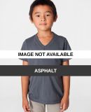 2156 American Apparel Kids Fine Jersey V-Neck T-Sh Asphalt