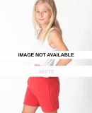 F201 American Apparel Youth Flex Fleece Sweatshort White