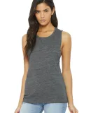 BELLA+CANVAS B8803  Womens Flowy Muscle Tank ASPHALT SLUB