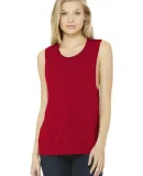 BELLA+CANVAS B8803  Womens Flowy Muscle Tank RED