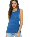 BELLA+CANVAS B8803  Womens Flowy Muscle Tank TRUE ROYL MARBLE