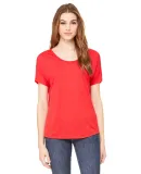 BELLA 8816 Womens Loose T-Shirt in Red