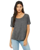 BELLA 8816 Womens Loose T-Shirt in Asphalt slub