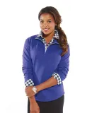 3764 LAT - Ladies' French Terry Quarter-Zip Pullov in Purple