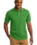 K454 Port Authority® Rapid Dry™ Tipped Polo in Vine green/wht