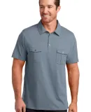 DM333 District Made™ Mens Jersey Double Pocket P Storm Grey