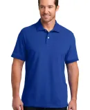 DM325 District Made™ Mens Stretch Pique Polo Royal