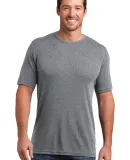 DM300 District Made™ Mens Mini Rib Crew Tee Hthr Nickel