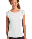 DM483 District Made™ Ladies Modal Blend Gathered White