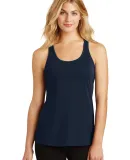 DM420 District Made™ Ladies Solid Gathered Racer New Navy