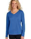 LST353LS Sport-Tek® Ladies Long Sleeve V-Neck Com in True royal