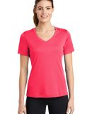 LST353 Sport-Tek® Ladies V Neck Competitor™ T S in Hot coral